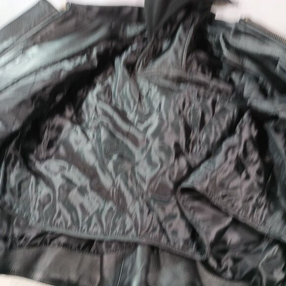 Vintage Zony Inc Black Leather Motorcycle Jacket w/ Removable Liner – Mens Large - Picture 9 of 16